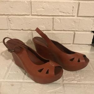 Kork Ease Leather Wedge Shoe